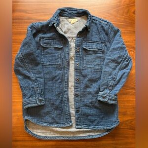 Madewell blue shirt jacket